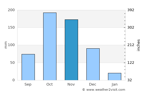 Sattur average rain in November