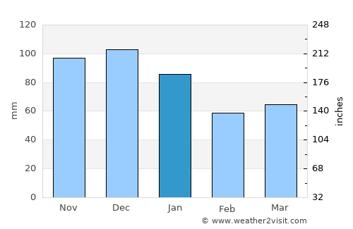 Sault Ste. Marie average rain in January
