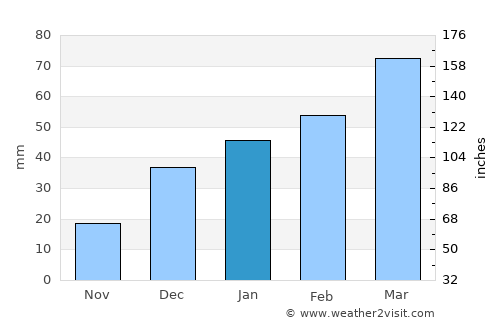 Şayād average rain in January