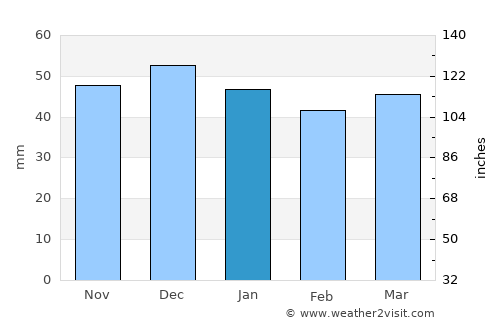 Schwabach average rain in January