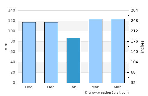 Searcy average rain in January