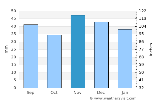 Şelaru average rain in November