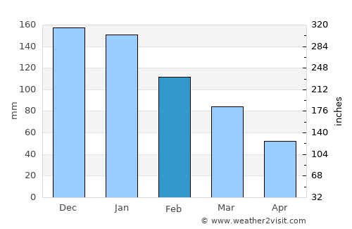 Selçuk average rain in February