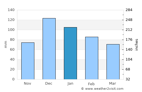 Selendi average rain in January