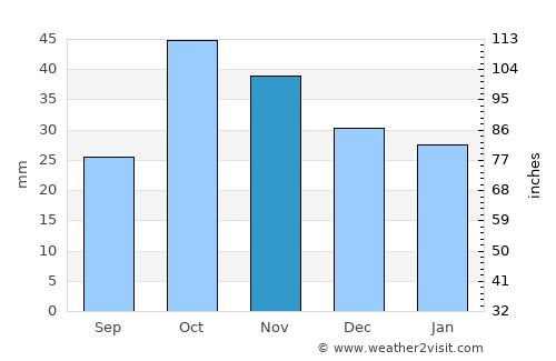 Selim average rain in November