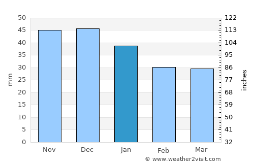 Semiluki average rain in January
