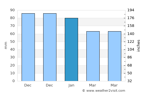 Senirkent average rain in January