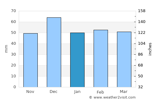 Sfizef average rain in January