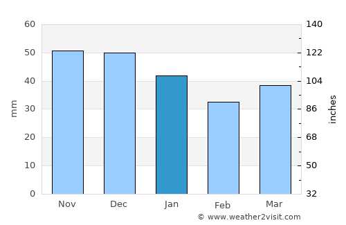 Shchuchin average rain in January