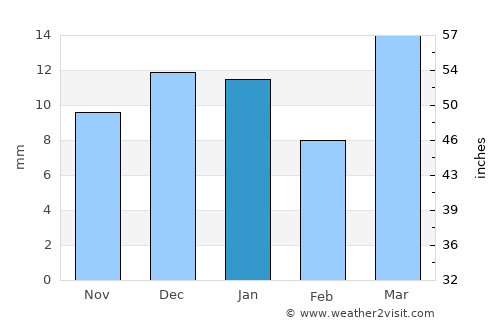 Shelby average rain in January