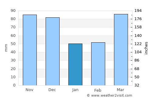 Shelbyville average rain in January