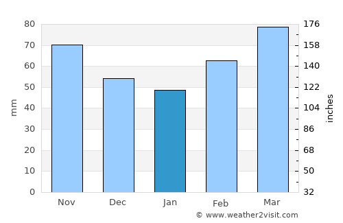 Sherman average rain in January
