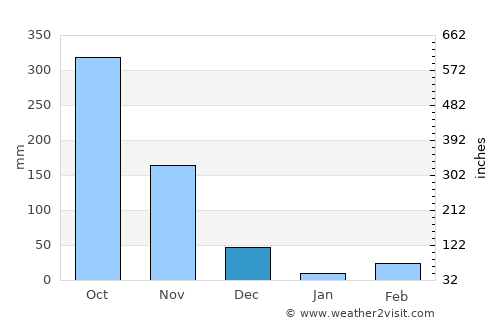 Shertallai average rain in December