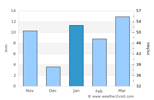 Shibganj average rain in January