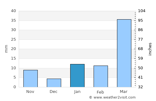 Shiliguri average rain in January