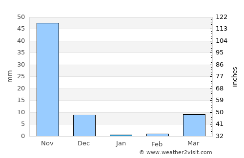Shimoga average rain in January