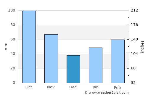 Shinichi average rain in December