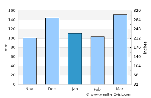 Shinyanga average rain in January