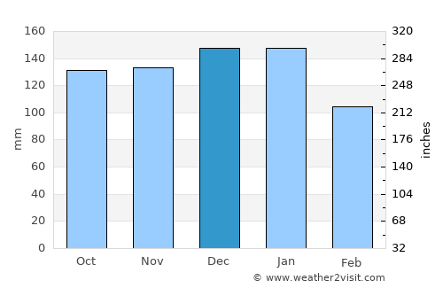 Shiozawa average rain in December