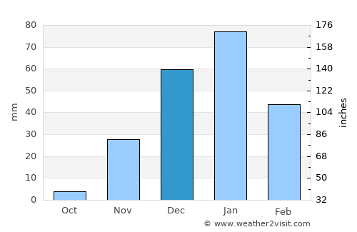 Shīrāz average rain in December