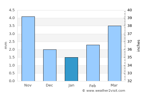 Shiveegovi average rain in January