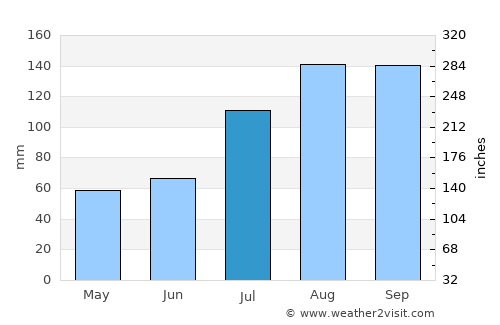 Sholinghur average rain in July