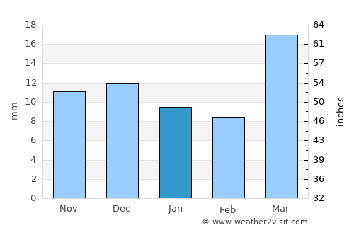 Shumanay Shahri average rain in January