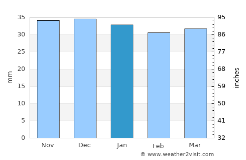 Siculeni average rain in January
