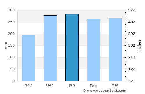 Sidenreng average rain in January