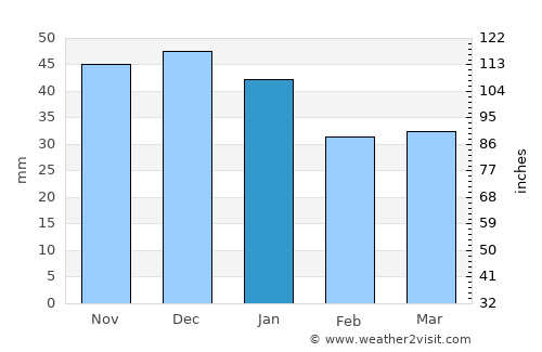Şieu-Odorhei average rain in January
