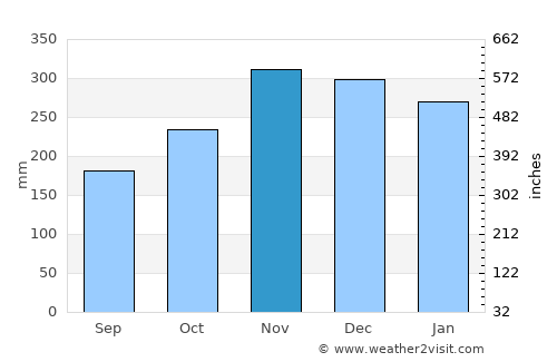 Siguinon average rain in November