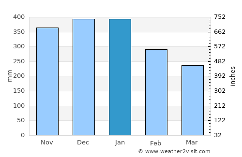 Silago average rain in January