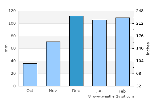 Silopi average rain in December