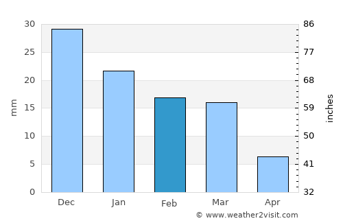Silver City average rain in February