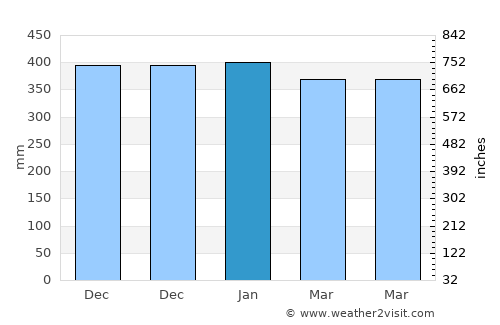 Sindangsari average rain in January