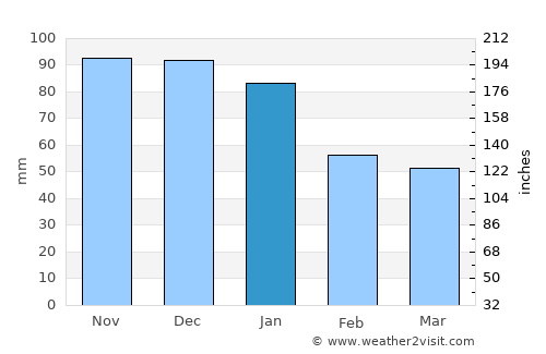 Sinop average rain in January