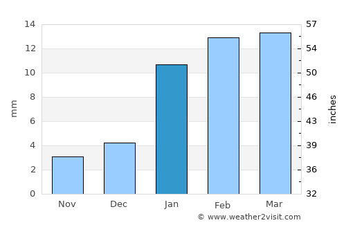 Sirsa average rain in January