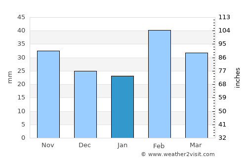 Şirvan average rain in January