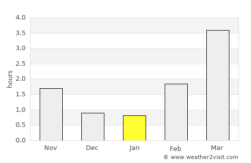 Skara average rain in January