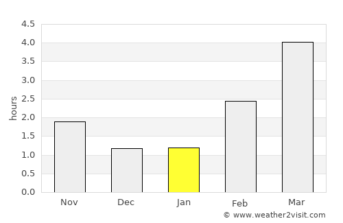 Ski average rain in January