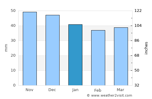 Slavyanovo average rain in January
