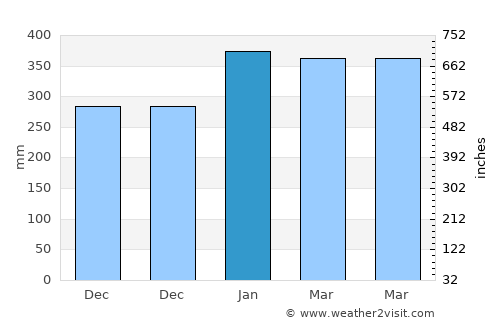 Sleman average rain in January