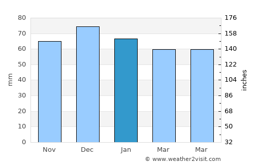 Smethwick average rain in January