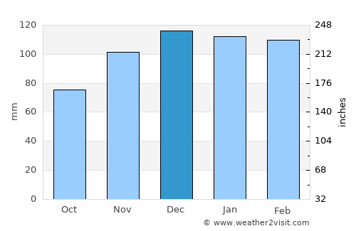 Sneedville average rain in December