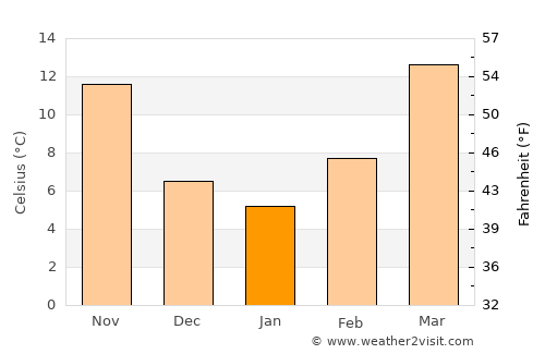 Snyder average temperature in January