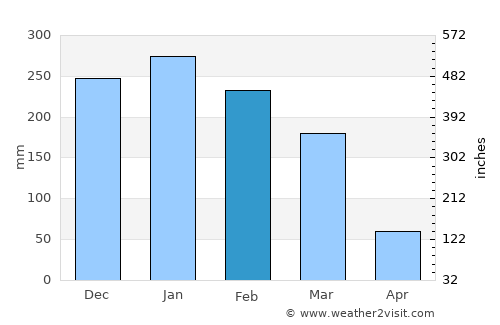 Socorro average rain in February
