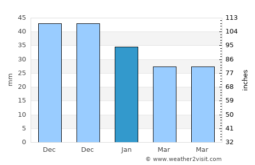 Sokol average rain in January