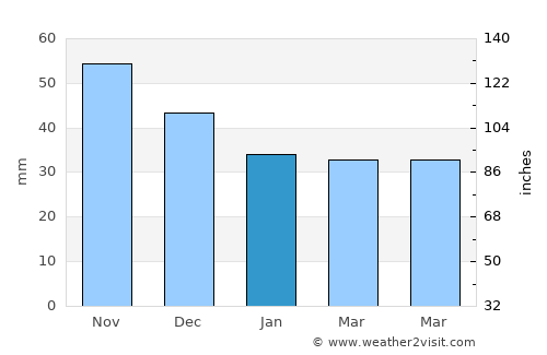 Sol’tsy average rain in January
