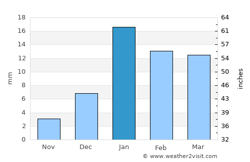 Soron average rain in January
