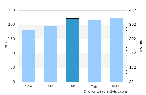 Sorong average rain in January